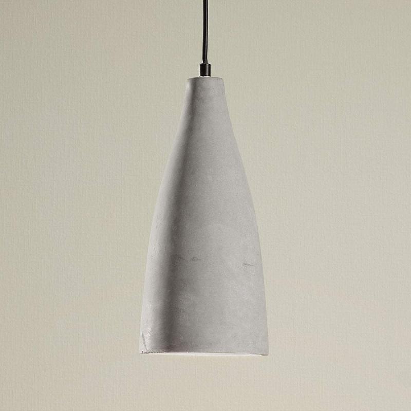 LINDBY SUSPENSION SANNE, GRIS, BÉTON, Ø 15 CM, E27