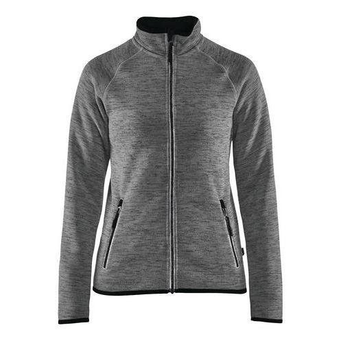 VESTE DE TRAVAIL TRICOTÉE FEMME GRIS ANTHRACITE/BLANC TAILLE XS - BLAKLADER