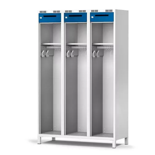 Vestiaire pompier COMFORT avec casiers sécurisés - 120 cm de largeur_0