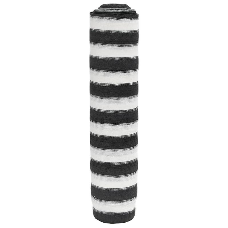 VidaXL Filet brise-vue anthracite et blanc 2x10 m PEHD 75 g/m² Modèle Terrasse Skyline - 4003665_0