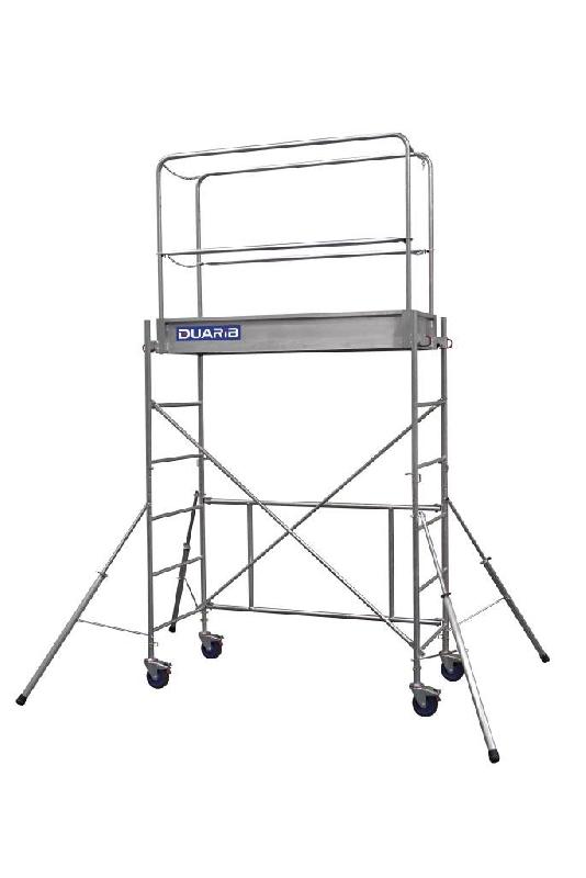 Échafaudage roulant acier ROLLY MINI - Hauteur travail : 3,80 m - DUARIB - 8010021_0