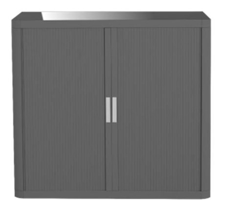 ARMOIRE PORTES RIDEAUX BASSE ANTHRACITE (COLORIS AU CHOIX)