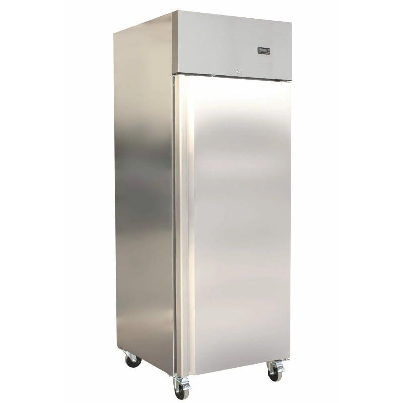 Armoire réfrigérée professionnelle en inox 600L -2°C/+8°C, classe 5, 1 porte pleine, isolation renforcée_0