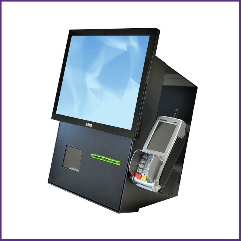 Borne de commande JAZZSCO - terminal tactile 15'', imprimante thermique, scanner 2D, Windows 10_0