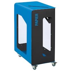 Borne De Tri Support Sac Mobile 90L Cubatri Vigi Papier Manga/Bleu - 54803 - Rossignol - 54803_0