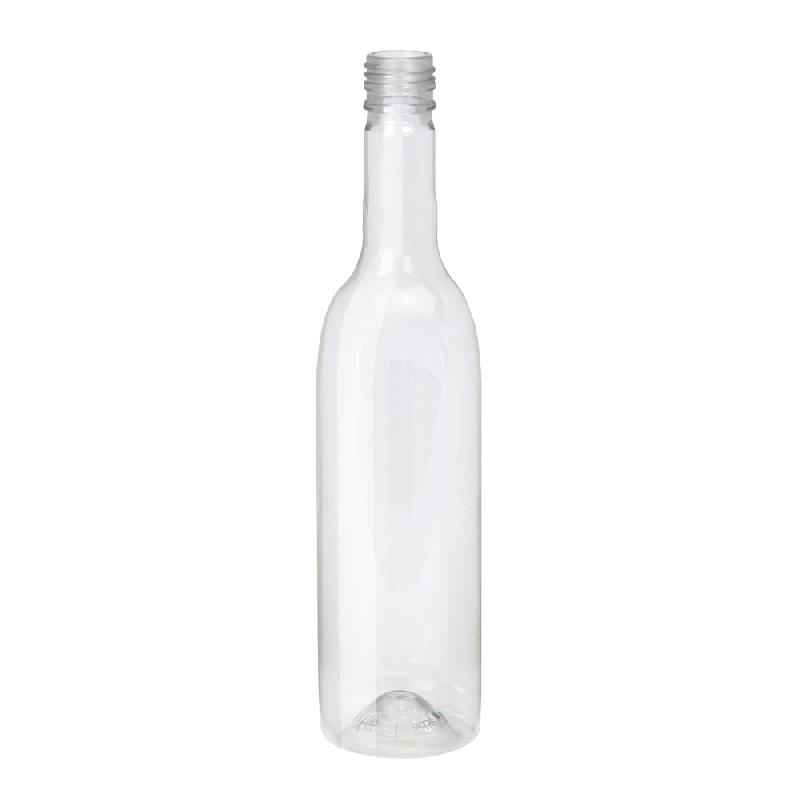 Bouteille en plastique PET multicouches 750ML, bordelaise transparente Col 36/60 - Réf : BOU313PA077_0