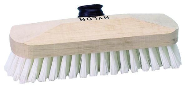 BROSSE LAVE-PONT BOIS NYLON BLANC DOUILLE VIS