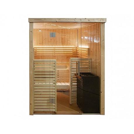 Cabine de sauna HARVIA 163,5 x 160,7 x 202 cm - 2 à 3 personnes - Poêle Vega 6 kW et accessoires inclus_0