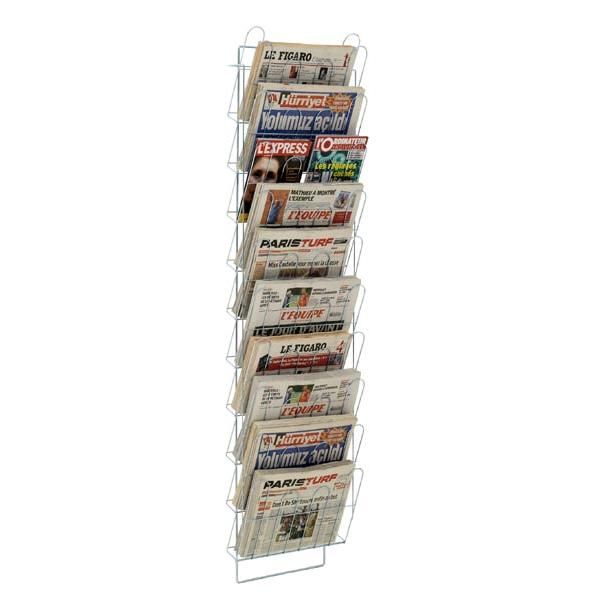 Échelle murale Presam® 10 cases - Fil métallique chromé - Réf : 427_0