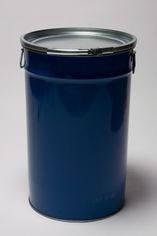 Fût métal ouverture totale 50l nu + verni de protection un avec deux poignees_0