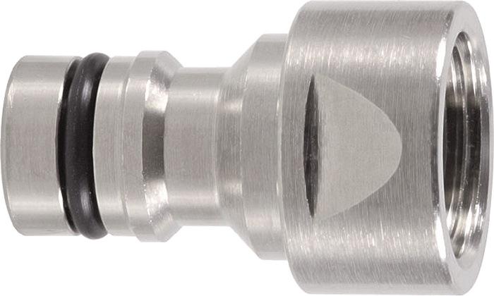 Fiche robinet GEKA Plus - système enfichage - laiton nickelé - filetage intérieur G 1/2 SB_0