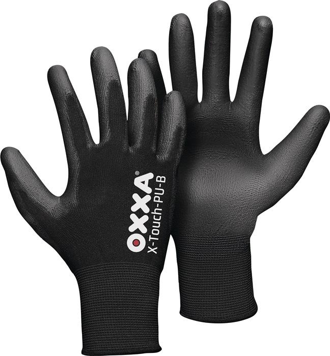 Gants de protection X-TOUCH-PU-B taille 10 noir - EN 388 Cat. II - Support nylon avec revêtement PU - 3 paires OXXA_0
