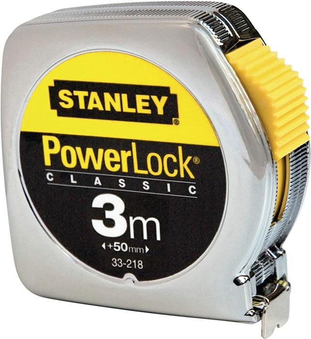 Mètre-ruban de poche PowerLock® longueur 10 m largeur 25 mm mm/cm EG II plastique automatique Plastique Automatique SB STANLEY_0
