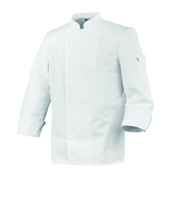 Veste de cuisine Madras ML - col officier - Robur avec boutons pression et poches pratiques_0