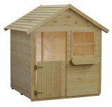 Maisonnette de jeux 'Friendly Park' - avec plancher - L 164 x 160 x 172 cm - brut à lasurer_0