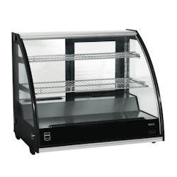 METRO Professional Vitrine réfrigérée GCV1600, inox/verre, 81 x 59.5 x 68.5 cm, 130 L, Réfrigération ventilée, 200 W, étagères réglables, noi_0