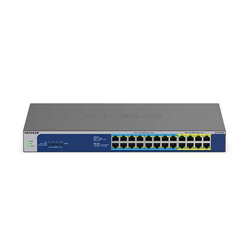 Netgear GS524UP Non-géré Gigabit Ethernet (10/100/1000) Connexion Ethernet, supportant l'alimentation via ce port (PoE) Gris_0