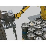 Palettiseurs et dépalettiseurs - Sidel - gestion de fûts vides ou pleins jusqu'à 90kg avec système de vision performant_1