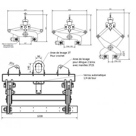 Pinces  pour GBA grandes longueurs 3.5t Référence   GH16030130330_1