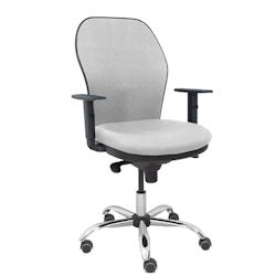 Piqueras y Crespo Silla Jorquera respaldo bali gris asiento bali gris base cromada y ruedas parqué - gris multi-matériau 15SB220B220B10CCRRP_0