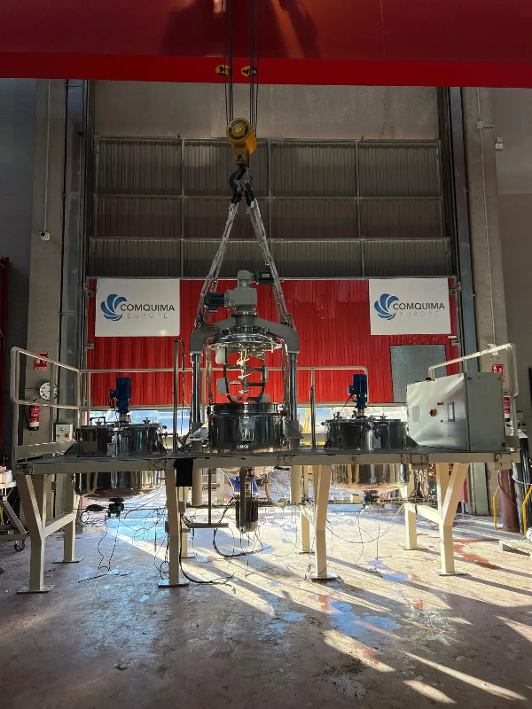 Réacteur skid d'occasion triagi atpp mta-250 inox 250 litres + 2 cuves poumonaux avec agitation - référence                        :                         c8379_0