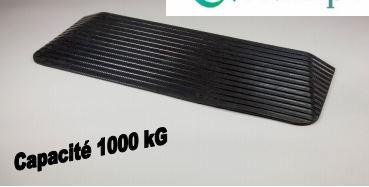 Rampe de seuil en caoutchouc 100% recyclé - accès frontal jusqu'à 1000kg de charge_0