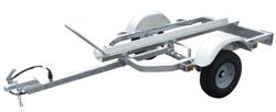 Remorque industrielle - porte moto 1 rail - PTAC 500 kg - Dimensions 173x115 cm_0