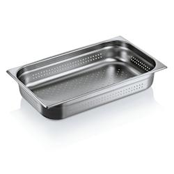 Bac GN 1/1 inox perforé 14 litres - h 100mm - WAS Germany - acier 4044925117203_0