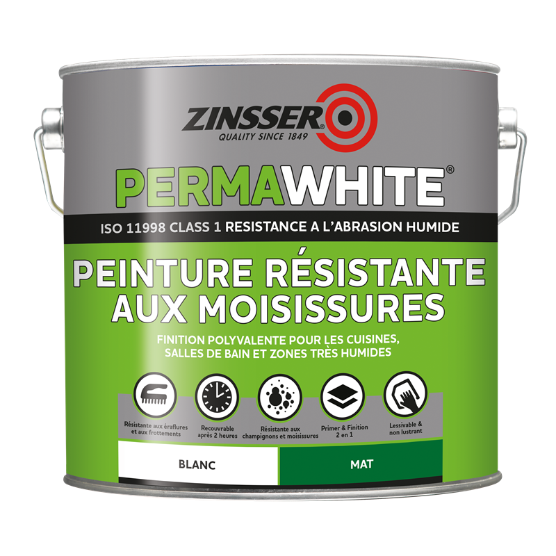 Primaire et finition 2 en 1 résistant aux moisissures - ZINSSER - Réf. AG02668_0