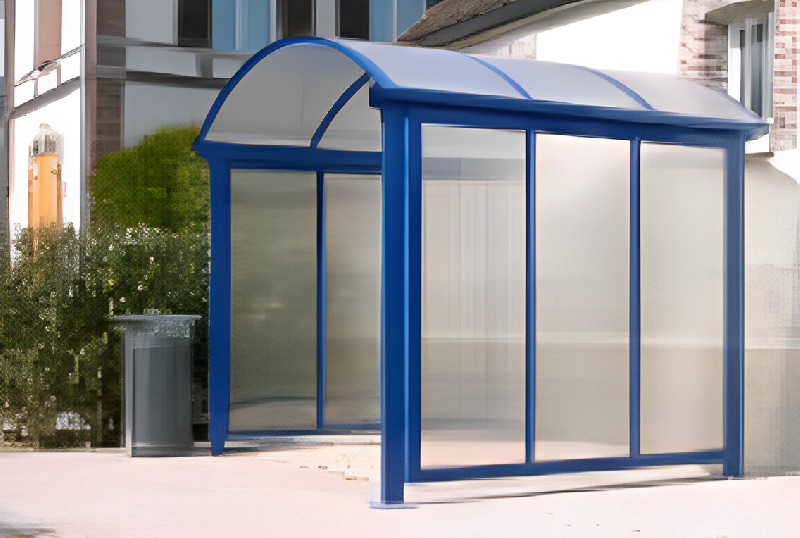 Abri multifonction longitudinal - Structure aluminium thermolaquée - Toiture en polycarbonate alvéolaire - Longueur 2500mm - Hauteur 2800mm_0