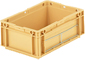 Bac plastique gerbable Linpac Allibert Odette - 4 litres - réf. 03212 - dimensions extérieures : L 297 x l 197 x h 114 mm_0