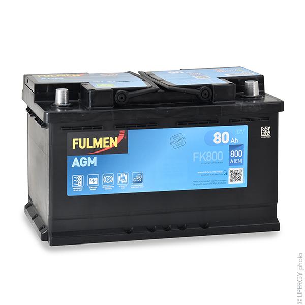 BATTERIE VOITURE FULMEN START-STOP AGM FK800 12V 80AH 800A_0