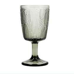 Bidasoa Gio Lot De 6 Verres À Pied En Verre 33 Cl Gris Fumé Avec Relief - gris verre 5425476_0