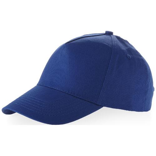 Casquette 5 panneaux Memphis - œillets brodés pour aération - fermeture velcro - coton 155-160 g/m²_0