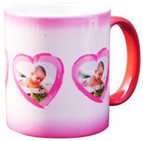 Mug 'Magik' en céramique rouge traité polyester - Sublimation - Révélateur de visuel au contact de chaleur_0