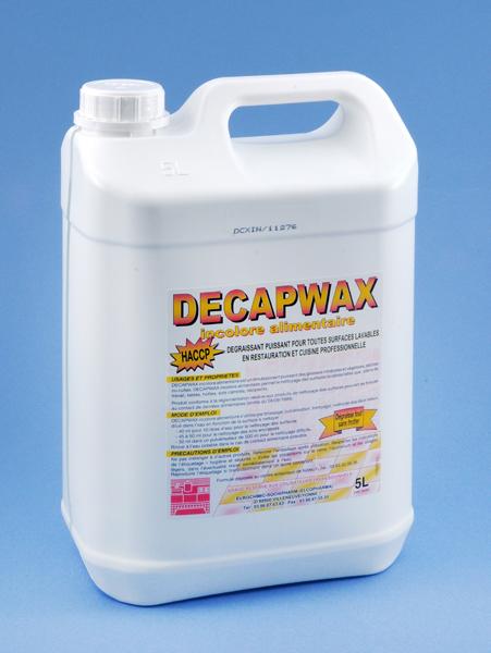 DECAPWAX DÉGRAISSANT ALCALIN TOUTES SURFACES ALIMENTAIRE BIDON 5L