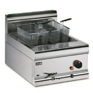 Friteuse professionnelle de comptoir 2 paniers électrique 15l avec vidange - 450x632x330 mm - DF49_0