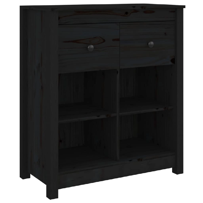 Helloshop26 - Buffet bahut commode armoire meuble de rangement organisateur cuisine salle de séjour salon 70 x 35 x 80 cm bois 02_0036110 - 300021269_0