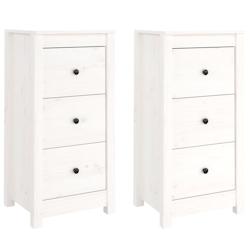 Helloshop26 - Buffet bahut commode armoire meuble de rangement organisateur cuisine salle de séjour salons lot de 2 40 x 35 x 80 cm 02_0036665 - 3000_0