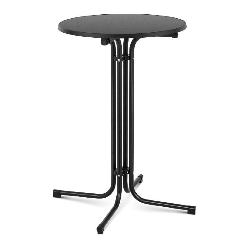 MANGE DEBOUT TABLE PLIABLE PLIANT DIAMÈTRE 70 CM NOIR 14_0002375_0