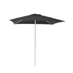 METRO Professional Parasol Push-up, aluminium / polyester, 2 x 2 m, avec traitement Teflon, anthracite / platine - gris multi-matériau 4337255686359_0