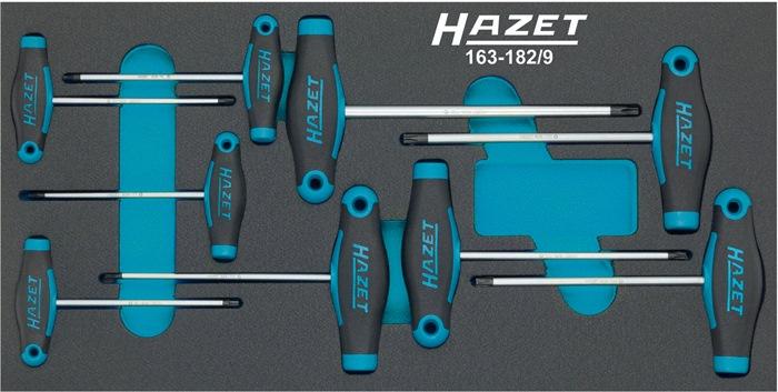 Module à outils HAZET 163-182/9 - 9 pièces - Clés mâles TORX® T6 à T30_0