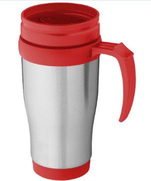 Mug isotherme Sanibel 400ml - double paroi - extérieur acier inoxydable - sans BPA_0