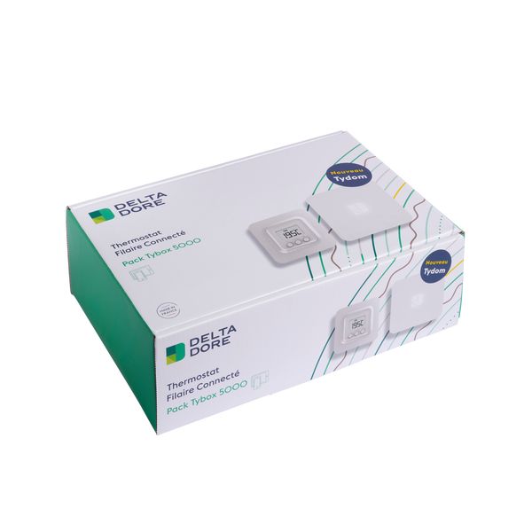Pack Tybox 5000 connecté - Thermostat d'ambiance filaire Delta Dore - Température de fonctionnement : -10°C à 40°C - Réf. 6050660_0