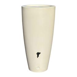 PLAST'UP ROTOMOULAGE Pot conique récupérateur d'eau de pluie aérien 200l - SABLE - beige 0637962081237_0