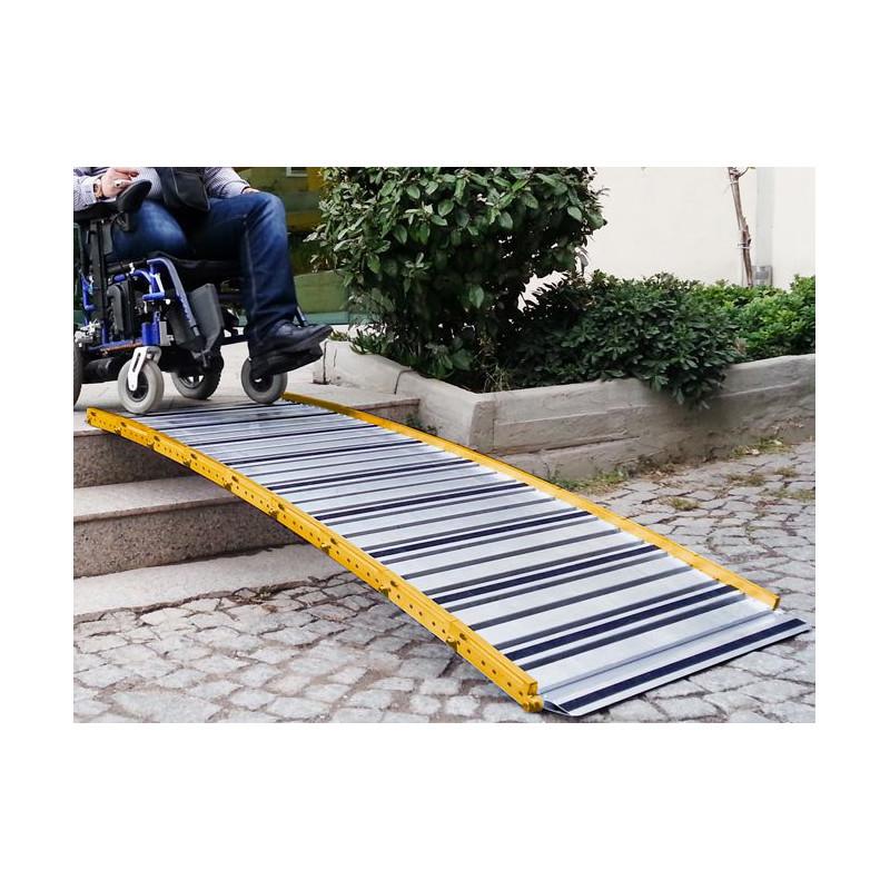 Rampe d'accès pliable handicapé antidérapante - RampnGo