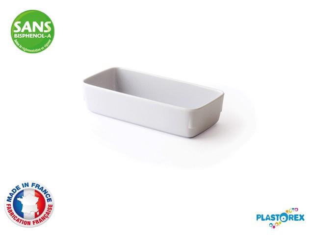 RAVIER RECTANGULAIRE MELAMINE BLANCHE