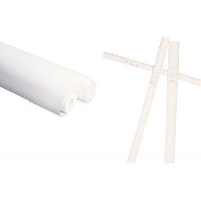 Rouleau de papier kraft blanc 65g - 3 x 0,70 m - Kraft vergé teinté dans la masse - PH neutre_0