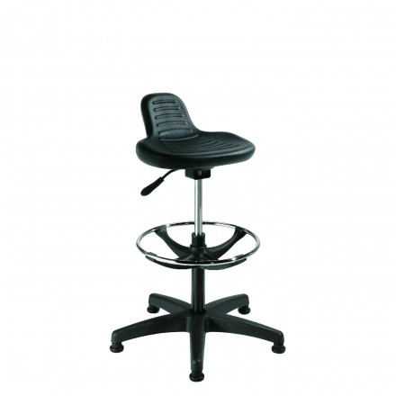 Siège assis-debout réglable en hauteur - assise en polyuréthane - réglage par vérin à gaz - 540 à 790 mm_0