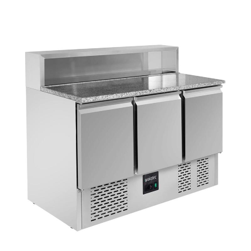 Vaiotec EASYLINE Pizza-Salade 700 / 3 fois - avec 3 portes - argenté inox 10022_0